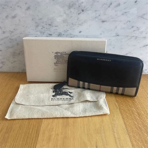 burberry house check derby elmore wallet|BURBERRY House Check Derby Elmore Wallet (Black).